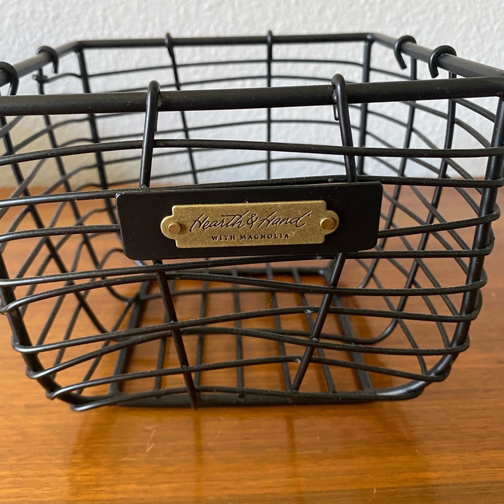 Cute, small metal, Hearth and Hand basket